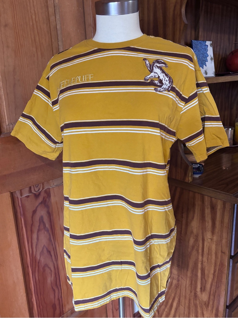 Hufflepuff Striped Short-Sleeve Crew Tee Harry Potter BoxLunch small